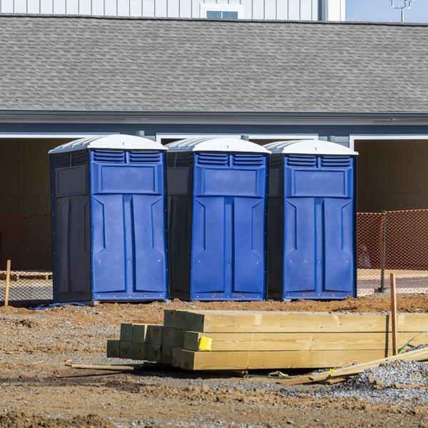 Heavy-duty construction site porta potty in Topeka, Kansas